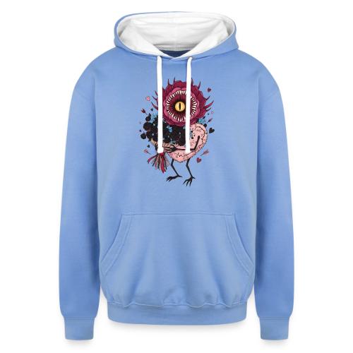 Gothic Valentine Eldritch Bloom – Dark Rom - Unisex Contrast Hoodie