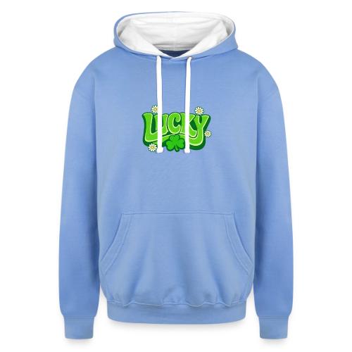 Lucky 70s Retro T-Shirt - Unisex Contrast Hoodie