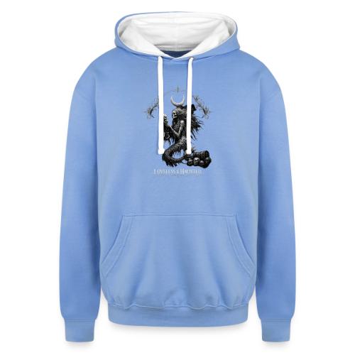 love and haunted - Unisex Contrast Hoodie