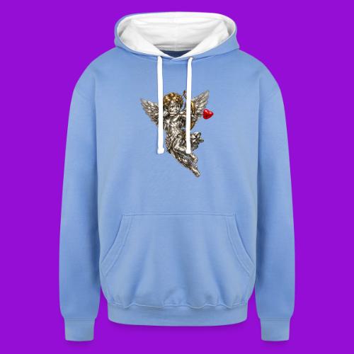 Metallic Cupid - Unisex Contrast Hoodie