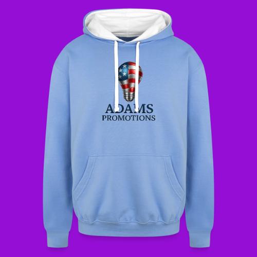 Adams promotions American flag metallic light bulb - Unisex Contrast Hoodie