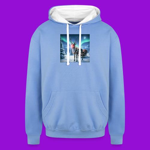 Rudolph the red nosed reindeer - Unisex Contrast Hoodie