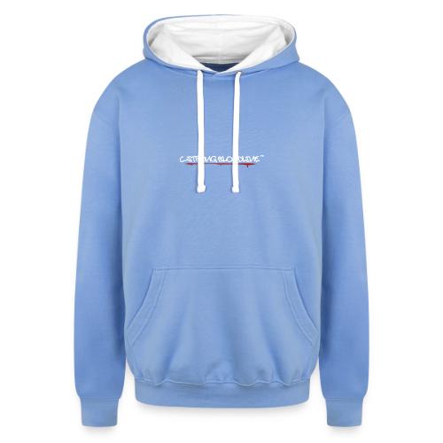 C.Strong Bloodline Logo (White) - Unisex Contrast Hoodie