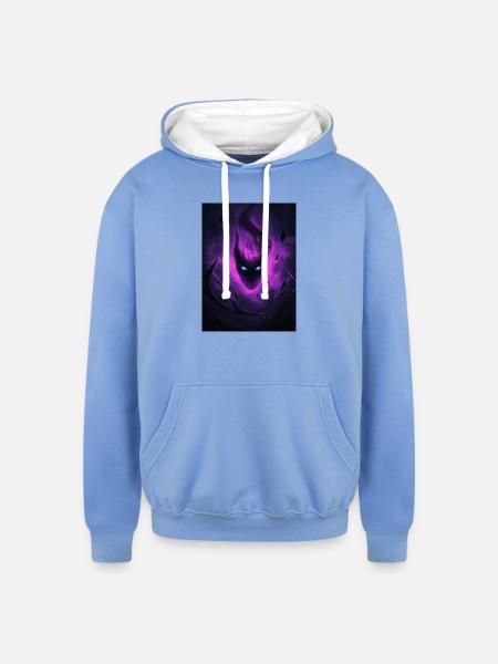 IMG_20260408_223639 - Unisex Contrast Hoodie - sky blue/white