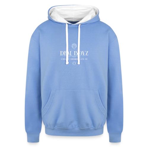 DemBoyz Roll Call (White Edition) - Unisex Contrast Hoodie