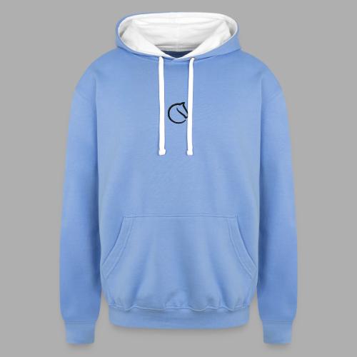 embroidered horsey! - Unisex Contrast Hoodie
