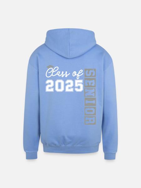 Class Of 2025 Senior  - Unisex Contrast Hoodie - sky blue/white