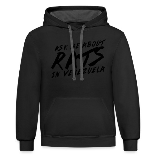 ask me about rats - Unisex Contrast Hoodie
