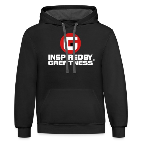 Inspired by Greatness® IG © All right’s reserved - Unisex Contrast Hoodie