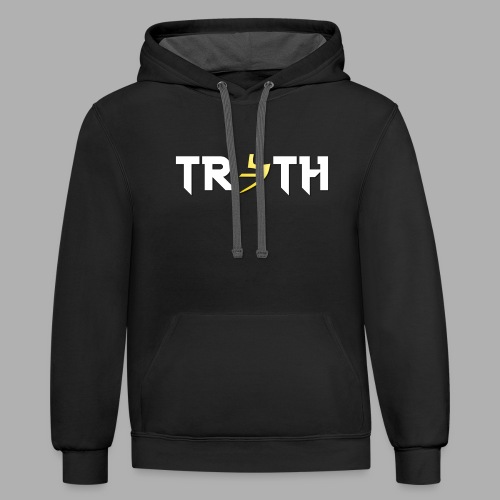 Truth Lettering Hieroglyphic - Unisex Contrast Hoodie