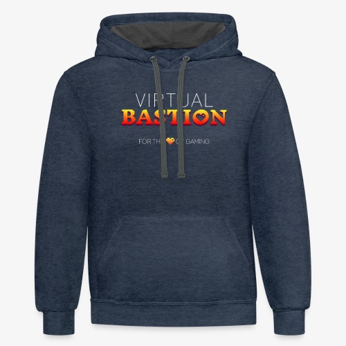 Virtual Bastion: For the Love of Gaming - Unisex Contrast Hoodie