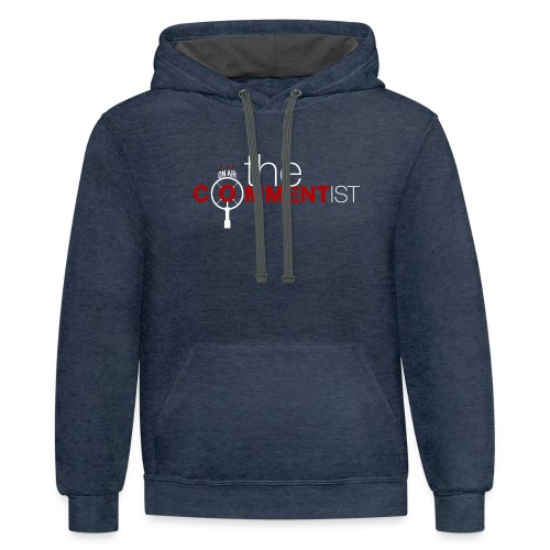 The Commentist Logo - Unisex Contrast Hoodie