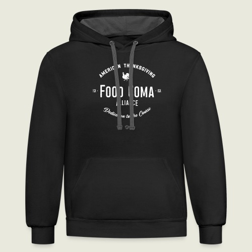 American Thanksgiving 🦃🦃 Food Coma Alliance - Unisex Contrast Hoodie