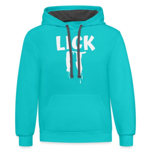 Lick IT - Dripping - Unisex Contrast Hoodie