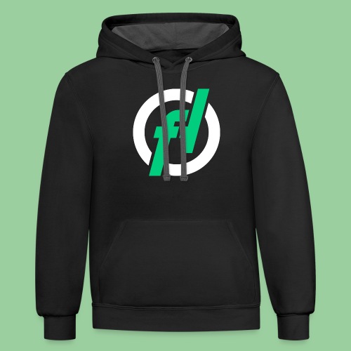 Fallout-Hosting Official Icon - Unisex Contrast Hoodie