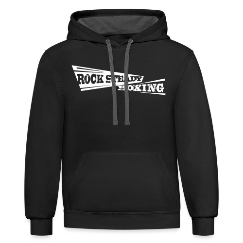 Rock Steady Boxing Famous Coach Shirt - Unisex Contrast Hoodie