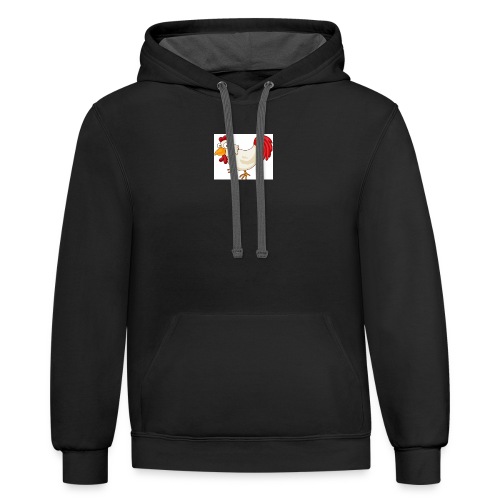 chicken the fredy - Unisex Contrast Hoodie