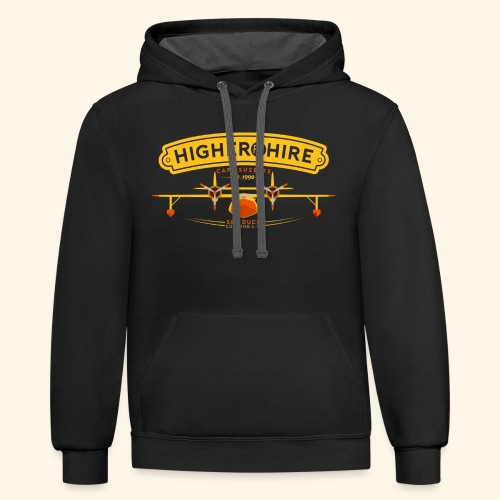 Higher for Hire - Unisex Contrast Hoodie