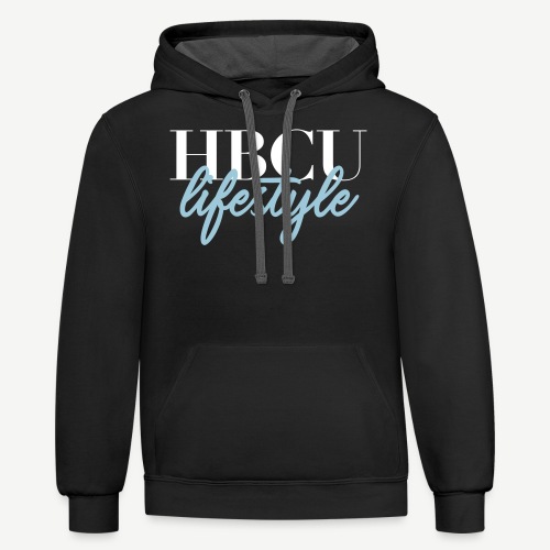 HBCU Lifestyle Script 2 0 - Unisex Contrast Hoodie