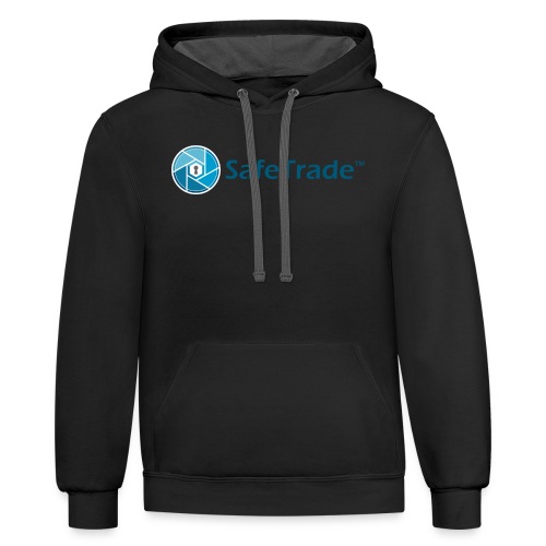 SafeTrade - Securing your cryptocurrency - Unisex Contrast Hoodie