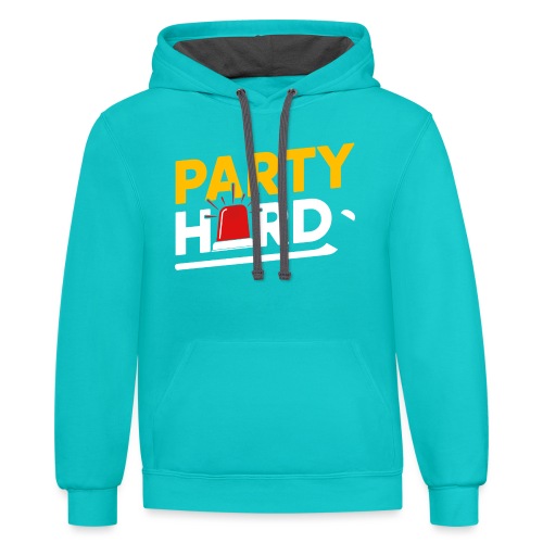 Party Hard - Unisex Contrast Hoodie