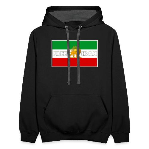 Free Iran For Ever - Unisex Contrast Hoodie