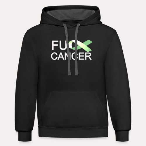 F U CANCER - Unisex Contrast Hoodie