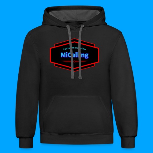 MiCalling Full Logo Product (With Black Inside) - Unisex Contrast Hoodie