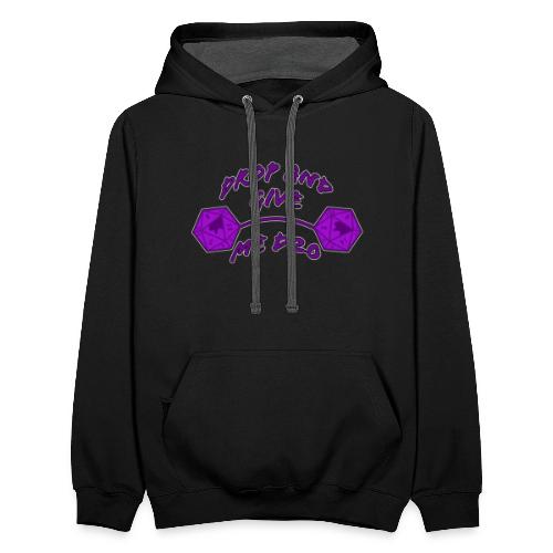 Drop and Give Me D20 - Unisex Contrast Hoodie