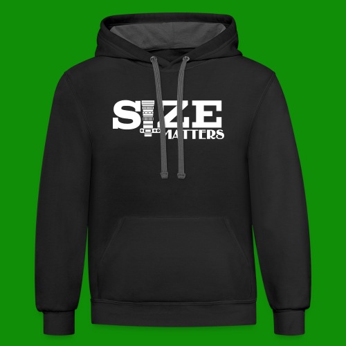 Size Matters Photography - Unisex Contrast Hoodie