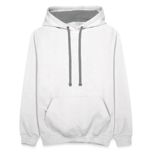 Disobedient Bad Girl White Text - Unisex Contrast Hoodie