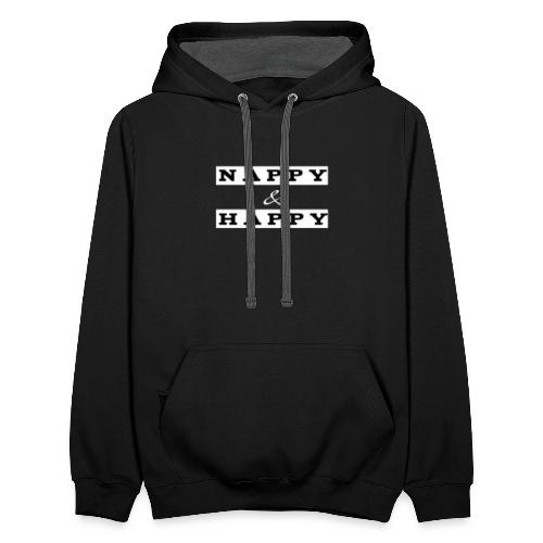 Nappy and Happy - Unisex Contrast Hoodie