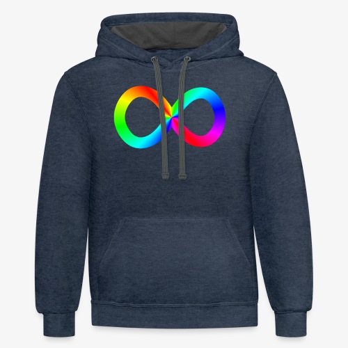Infinity (Conical symmetry) - Unisex Contrast Hoodie