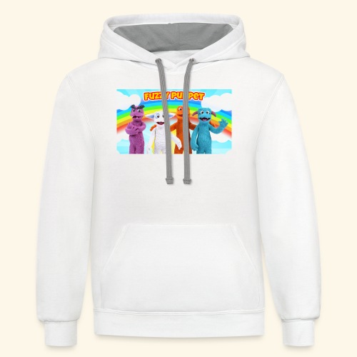 Fuzzy Characters - Unisex Contrast Hoodie