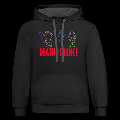 Death Does Not Equal Silence - Unisex Contrast Hoodie