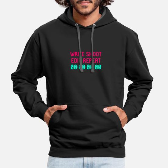 Write Shoot Edit Video Editing Funny Quote' Unisex Two-Tone Hoodie |  Spreadshirt