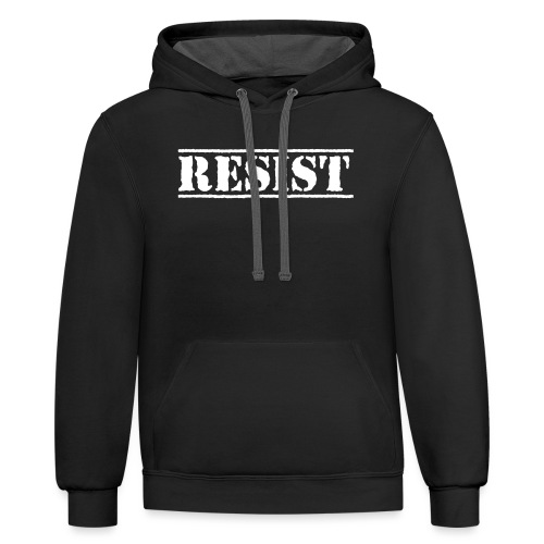 RESIST - Unisex Contrast Hoodie