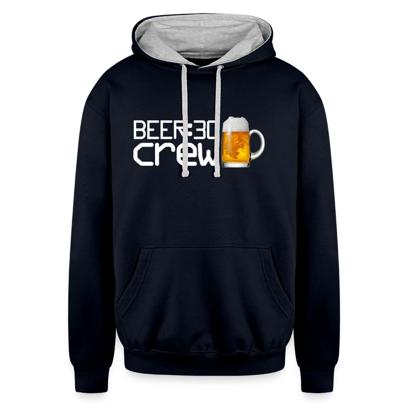 Beer30 Shirt - Unisex Contrast Hoodie