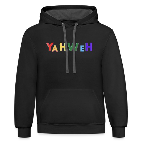 Yahweh’s Sign of Promise 2.0 (Graffiti) - Unisex Contrast Hoodie