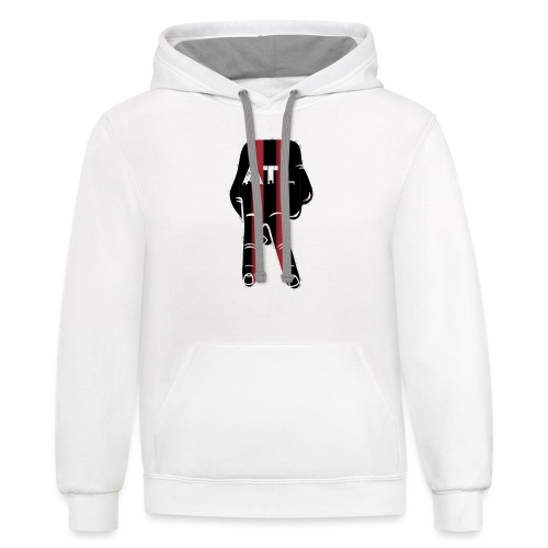 Peace Up, A-Town Down, Five Stripes! - Unisex Contrast Hoodie
