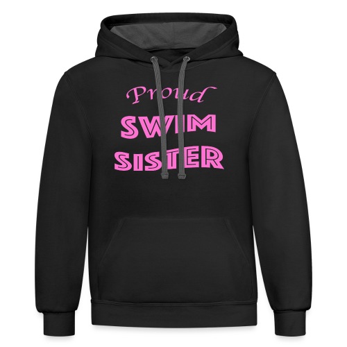 swim sister - Unisex Contrast Hoodie