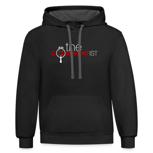 The Commentist Logo - Unisex Contrast Hoodie