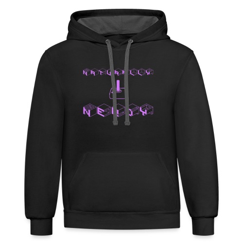 Naturally Nerdy - Unisex Contrast Hoodie