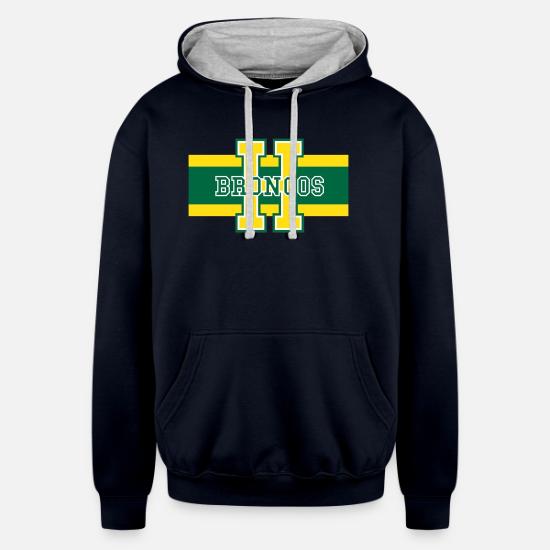 Humboldt Broncos' Unisex Two-Tone Hoodie | Spreadshirt