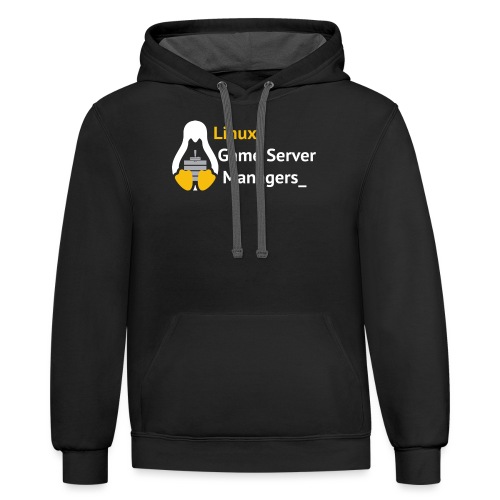 Linux Game Server Managers - Unisex Contrast Hoodie