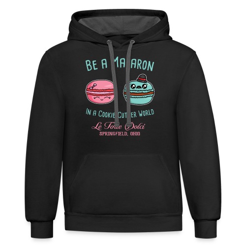 Be a Macaron - Unisex Contrast Hoodie