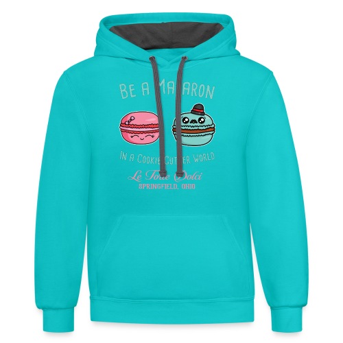 Be a Macaron - Unisex Contrast Hoodie