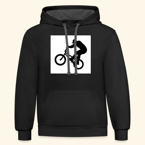 Rider silhouette - Unisex Contrast Hoodie