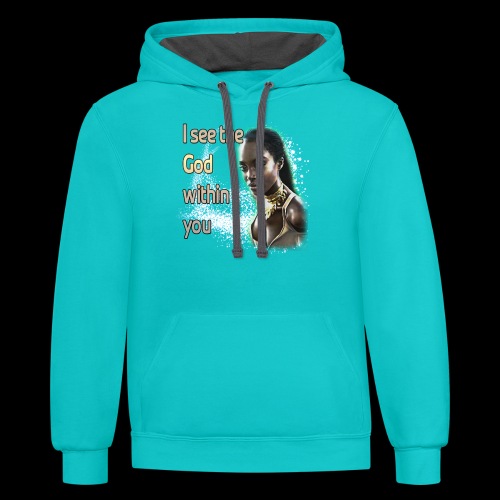 God Within You - Unisex Contrast Hoodie