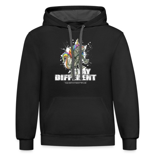 Stay Different! - Unisex Contrast Hoodie